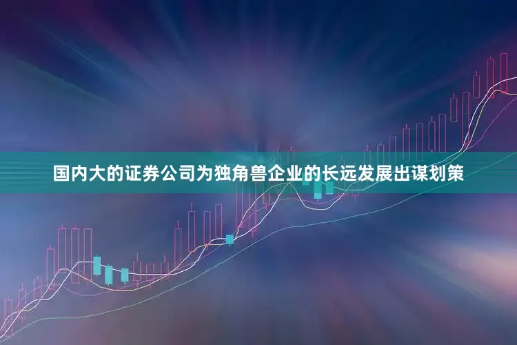 国内大的证券公司为独角兽企业的长远发展出谋划策