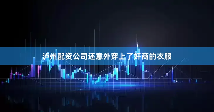 泸州配资公司还意外穿上了奸商的衣服